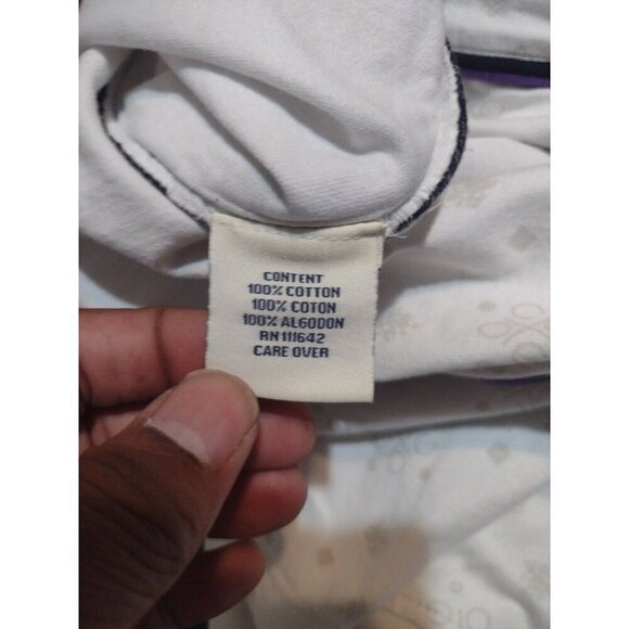 COOGI Shirt Men XL Short Sleeve T-Shirt Graphic Logo Zipper Pocket White Cotton - Picture 9 of 13